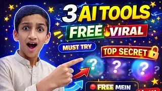 3 AI Tools 2026 🔥 FREE & Viral Tools You Must Try! AI Tools 2026 | Free AI Tools