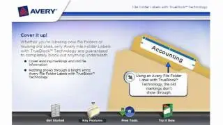 Avery File Folder Labels with TrueBlock