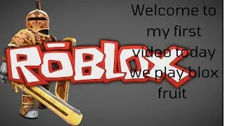Today is my first video and we playing blox fruit