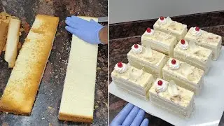 Premium White Chocolate Pastry Slices | Almond & Cherry Delight