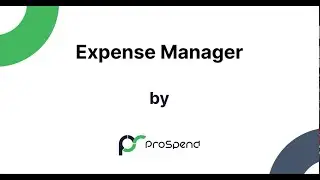 ProSpend - Expense Manager Module