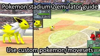 How to play pokemon stadium 2 on pc + use custom pokemon/movesets (transferpak, pkhex, emulator etc)