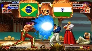 King of Fighters 96 - Big Hat Logan (BRA) VS (IND) suraj bhatt [kof96] [Fightcade] キングオブファイターズ96