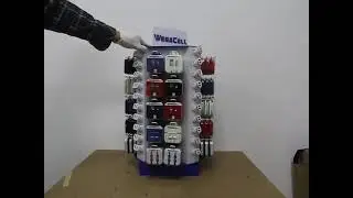 RECHI | Acrylic Counter Displays | Rotatable Cable Retail Display Stand Phone Accessory Display Rack