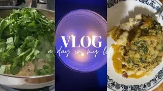 VLOG: CHIA SEED PUDDING + COOK DINNER W/ ME + CANDLE LIGHT DINNER | ItsHonestlyKay