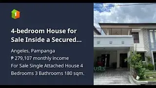 4-bedroom House for Sale Inside a Secured Subdivision in Angeles City