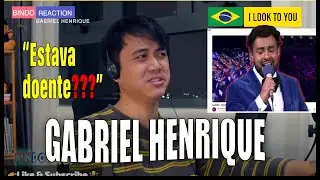 He Was SICK-But Still Better Than Most Singer | I Look To You Gabriel Henrique Reaction | BINDO TV