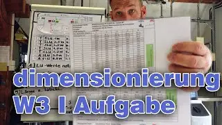 Dimensionieren W3 - Grundlagen - Einfache Aufgabe dimensionieren...