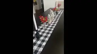 Buffalo Plaid Table Runner Review | Perfect for Holidays & Parties #amazonreview #amazonfinds