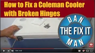 Coleman Cooler Broken Hinges DIY Stainless Steel replacement hinge