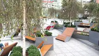 ZANO Street Furniture, Bieganski Square in Czestochowa