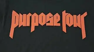 I found a shirt from Justin Bieber's purpose tour at Goodwill!