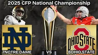 2025 CFP National Championship: 7Notre Dame vs 8Ohio State Game Broadcast
