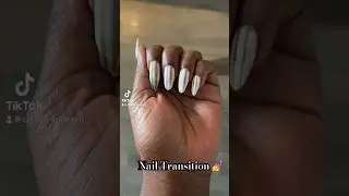 🔫🖤#nails #nailtransition #nailtransformation #nailart #shortsnails #naildesign #longtoshort