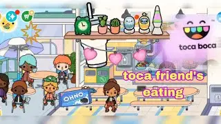 Toca friend's 🌎world eating😋😛 food🍪🥘 in house 🏩secret ✨⚡