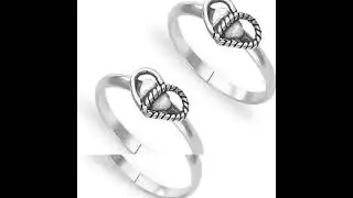 simple silver toe ring designs