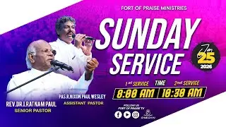 Tamil Christian ||🔴LIVE || Sunday Worship Service || Fort of Praise Ministries