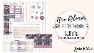 September NEW Releases! | SARA MARIE STICKERS | Budget & Weekly Kits |