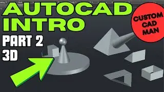 AutoCAD 3D for Beginners | From 2D to 3D Step-by-Step (Part 2)