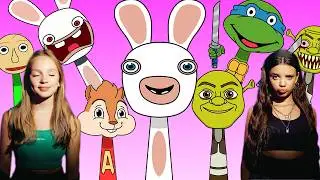 Sprunki OC (Rabbid, Leonardo, Shrek, Alvin, Baldi) Sigma Boy Song (Cover)