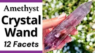 Amethyst Vogel Crystal Wands - 12 Facets (160+ Grams)