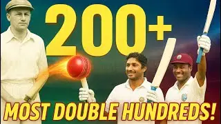 Most Double Hundreds (200s) in Test Cricket / Champion Test Batsmen (Top15)