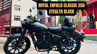 Royal Enfield Classic 350 Stealth Black Delivery & First Ride Vlog (2025)