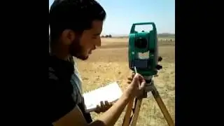 Levé topo par station totale sokkia set 510.