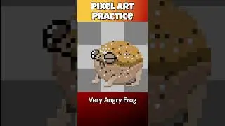 A Very Angry Frog - Pixel Art Practice