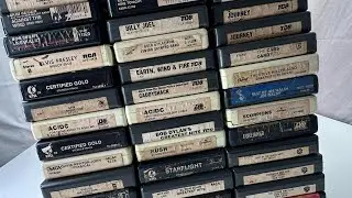 Making Money Stacks: Classic Rock Lot of 8-Track Tapes - Kiss Seger Styx AC/DC Scorpions Rush Geils