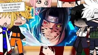 Time 7 + Minato Kushina e Hiruzen reagindo ao Tipo Sasukezin|Resposta:Narutin(MHRap)React GC