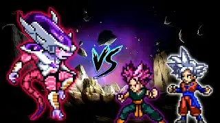 Frieza 3rd Form (New) VS Goten MUI V2 & Trunks Ultra Ego V2 in Jump Force Mugen