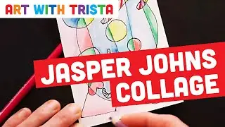 Jasper Johns Inspired Collage Holiday Art Tutorial - Art With Trista
