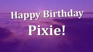 Happy Birthday Pixie!  Have an Amazing Birthday!