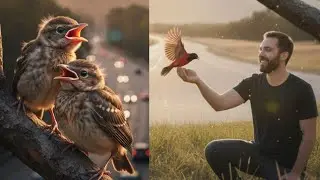 Timely Rescue of a  Trapped Mother Bird and a Deeply Emotional Reunion 
