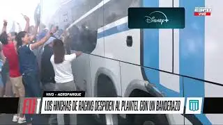 LA CARAVANA DE #RACING ACOMPAÑA AL MICRO - LA COMU DE #RACING CLUB