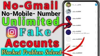 Instagram Fake Account Kaise Banaye || How to Create Instagram fake account | instagramfake id 2023