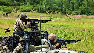 Assault Simulation Training Between US Army And British Officer Cadets