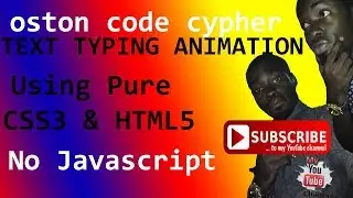 How To Create Text Typewriter Animation Effect Using Pure CSS3 & HTML5