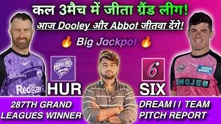 HUR vs SIX Match Prediction,Hobart Hurricane vs Sydney Sixers  team of today match