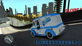 GRAND THEFT AUTO IV FORD DIVICO MILK AND ICE CREAM VAN CRASH TESTING HD