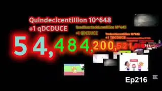 Numbers 0 to 1 Sexdeciducentillion (216/300) Trucentillion