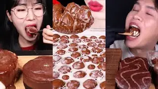 MUKBANGERS HAEEON, KIM & LIZ, MELLAWNIE, BONGGIL ASMR || ASMR SWEET DELIGHT《 CHOCOLATE 》COMPILATION