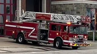 Grand Prairie Fire Department Truck 1 (Reserve) Responding