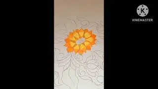 Sunflower alekhan with colour 