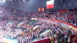 Polska-Serbia piłka ręczna mecz otwarcia ME-Hymn Narodowy Kraków 15.01.2016