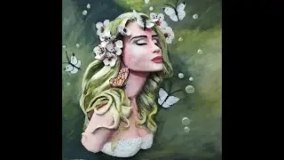 Sculpture from a painting with Paper mache