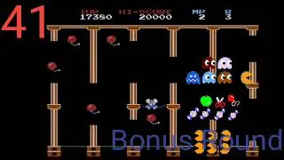 Pac-Man (NES) - 1000 Rounds Map Bonus Fruits Part 2