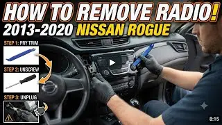 Nissan Rogue 2013-2020 Как снять магнитолу шаг за шагом