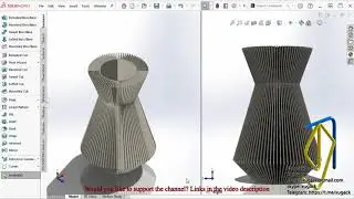 Vase with sharp ridges | Ваза з гострими ребрами | SolidWorks